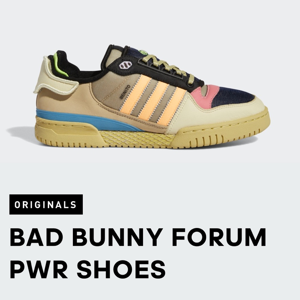 Adidas BAD BUNNY FORUM PWR SHOES 6.5